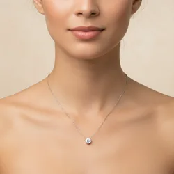 שרשרת סוליטר יהלום