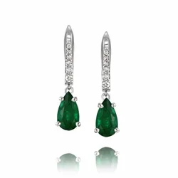 עגילים תלויים ואמרלד